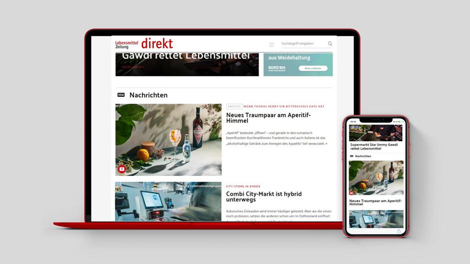 Prominent and fixed-position teasers in the regular editorial news flow of the LZ direkt homepage link to your Sponsored Post.