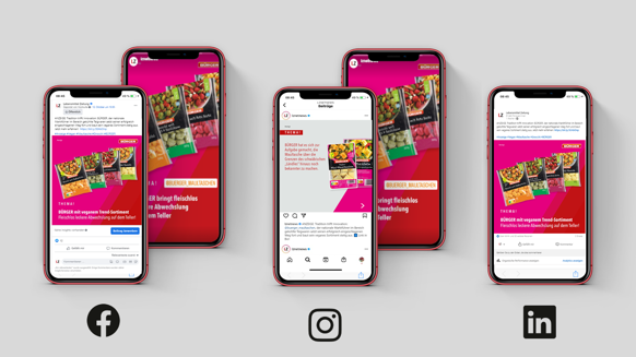 Additional reach and attention is provided by social media posts and stories on Lebensmittel Zeitung's social media channels on Instagram, Facebook and LinkedIn. 